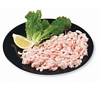 Shrimp Meat Cooked Salt Added Fresh Service Case - 1 Lb