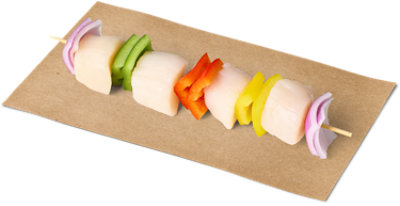 Seafood Service Counter Scallop Sea Kabob W/Vegetables - 0.75 LB