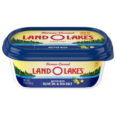 Land O Lakes Butter with Olive Oil and Sea Salt Spreadable Tub - 7 Oz - Image 3