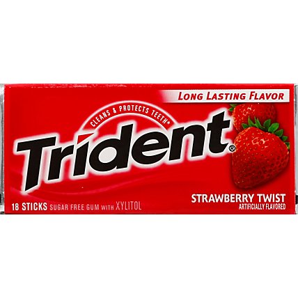 Trident Gum Twist Strawberry Sugar Free - 18 Count - Image 2