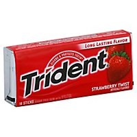 Trident Gum Twist Strawberry Sugar Free - 18 Count - Image 1