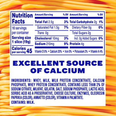 Kraft Singles 2% Milk Reduced Fat American Slices - 16 Count - Image 7