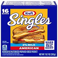 Kraft Singles 2% Milk Reduced Fat American Slices Pack - 16 Count - Image 2