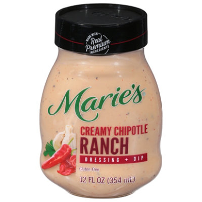 Maries Salad Dressing & Dip Real Premium Non Gmo Oil Creamy Chipotle Ranch - 12 Fl. Oz. - Image 3