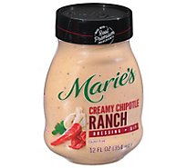 Maries Salad Dressing & Dip Real Premium Non Gmo Oil Creamy Chipotle Ranch - 12 Fl. Oz.