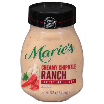 Maries Salad Dressing & Dip Real Premium Non Gmo Oil Creamy Chipotle Ranch - 12 Fl. Oz. - Image 1