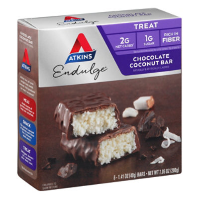 Atkins Endulge Bar Chocolate Coconut - 5-1.4 Oz