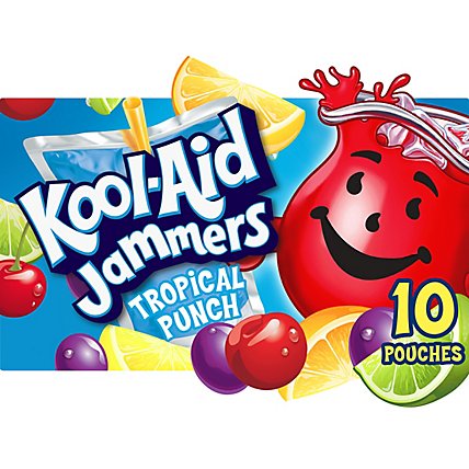 Kool-Aid Jammers Tropical Punch Artificially Flavored Drink Pouches - 10-6 Fl. Oz. - Image 2