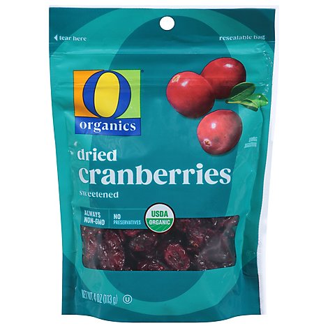 O Organics Organic Cranberries Dried - 4 Oz