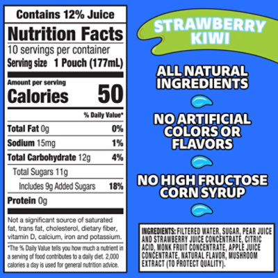 Capri Sun Strawberry Kiwi Flavored - 10 - 6 Fl. Oz. - Image 8