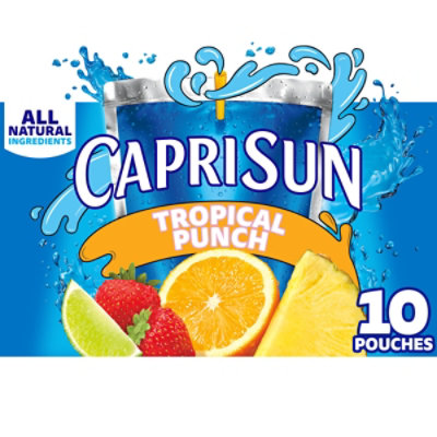 Capri Sun Tropical Punch Flavored Juice Drink Blend Pouches - 10-6 Fl. Oz. - Image 2