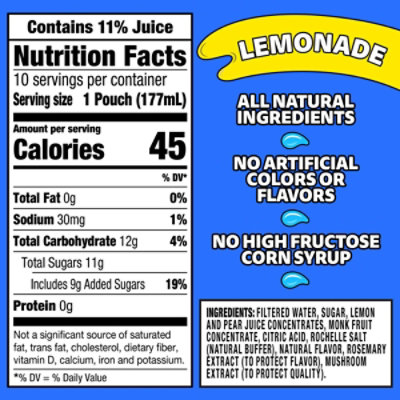 Capri Sun Lemonade Drink Pouches - 10-6 Fl. Oz. - Image 8