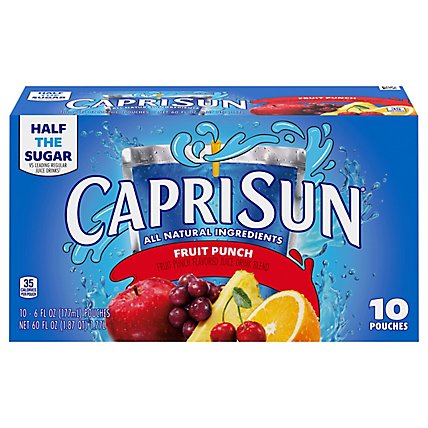 Capri Sun Fruit Punch Flavored Juice Drink Blend Pouches - 10-6 Fl. Oz. - Image 5