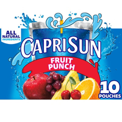 Capri Sun Fruit Punch Flavored Juice Drink Blend Pouches - 10-6 Fl. Oz. - Image 1