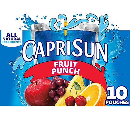 Capri Sun Fruit Punch Flavored Juice Drink Blend Pouches - 10-6 Fl. Oz. - Image 4
