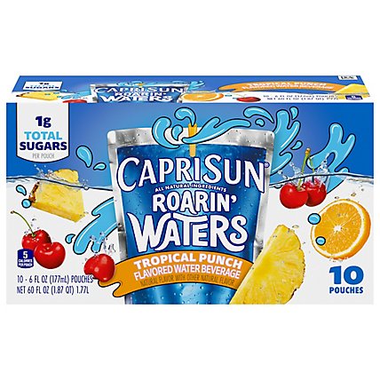 Capri Sun Roarin Waters Flavored Water Beverage Tropical Tide - 10-6 Fl. Oz. - Image 3
