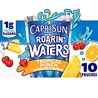 Capri Sun Roarin Waters Tropical Tide Kids Water Beverage Pouches - 10-6 Fl. Oz. - Image 1