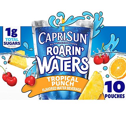Capri Sun Roarin Waters Tropical Tide Kids Water Beverage Pouches - 10-6 Fl. Oz. - Image 4