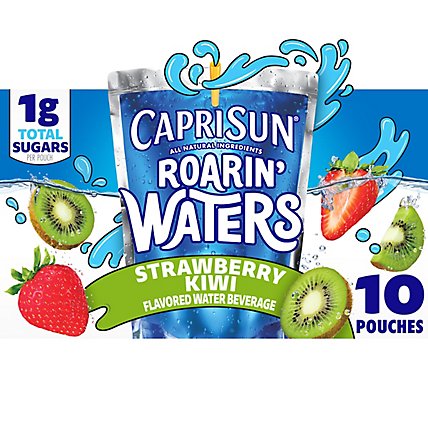 Capri Sun Roarin Waters Flavored Water Beverage Strawberry Kiwi - 10-6 Fl. Oz. - Image 1