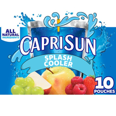 Capri Sun Splash Cooler Mixed Fruit Flavored Juice Blend - 10 - 6 Fl. Oz.