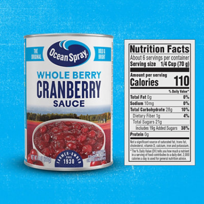 Ocean Spray Sauce Whole Berry Cranberry - 14 Oz - Image 4