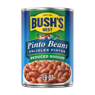 Bushs Beans Pinto Reduced Sodium - 16 Oz