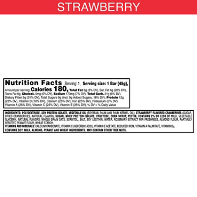 Kelloggs Special K Protein Bar Strawberry Meal Replacement - 1.59 Oz - Image 2