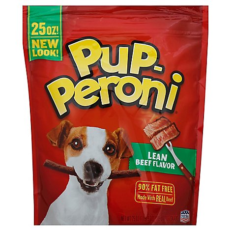 Pup-Peroni Dog Snacks Lean Beef Flavor Pouch - 25 Oz