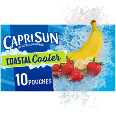  Capri Sun Juice Drink Blend Strawberry Banana Coastal Cooler - 10-6 Fl. Oz. 