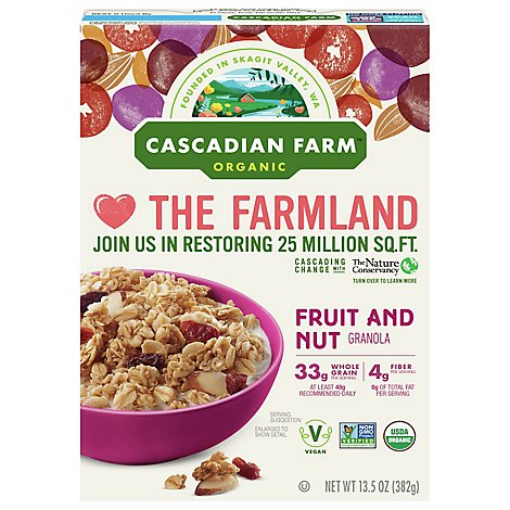 Cascadian Farm Organic Granola Fruit and Nut - 13.5 Oz