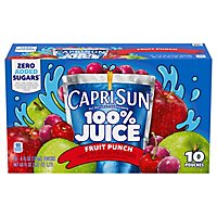 Capri Sun 100% Fruit Punch Naturally Flavored Juice Blend Pouches - 10-6 Fl. Oz. - Image 2