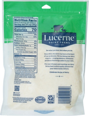 Lucerne Cheese Shredded Mozzarella Reduced Fat - 8 Oz - Safeway