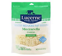 Lucerne Cheese Shredded Mozzarella Reduced Fat - 8 Oz