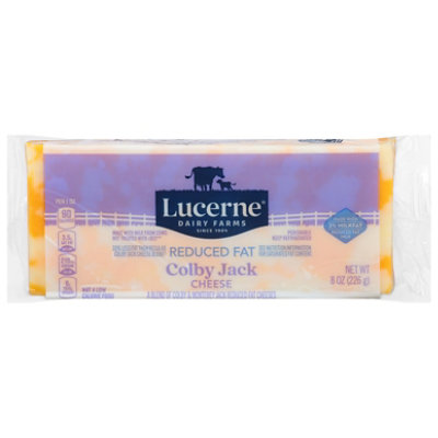 Lucerne Cheese Colby Jack Reduced Fat - 8 Oz