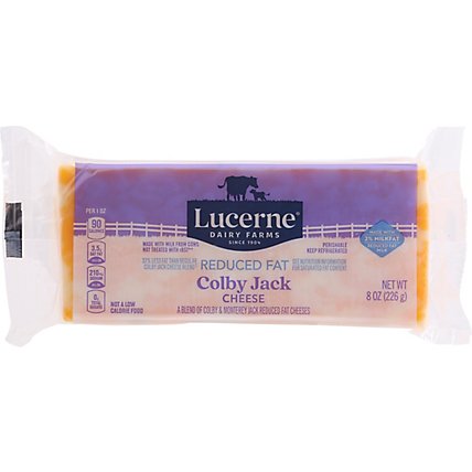 Lucerne Cheese Colby Jack Reduced Fat - 8 Oz - Image 2