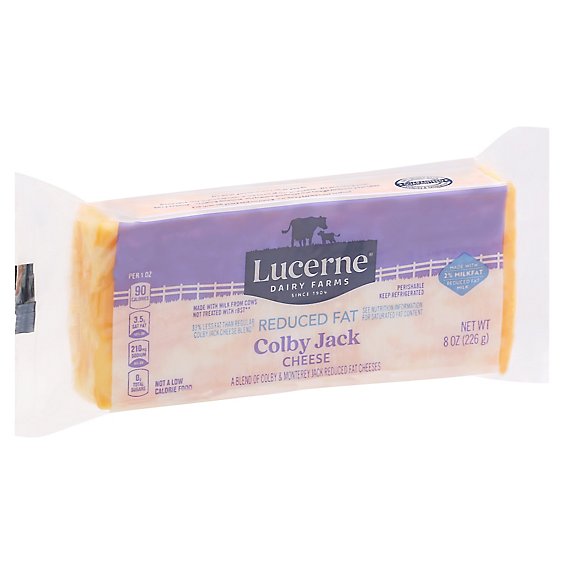 Lucerne Cheese Colby Jack Reduced Fat - 8 Oz