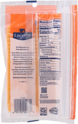 Lucerne Cheese Natural Sliced Medium Cheddar Reduced Fat 2% - 8 Oz - Image 5