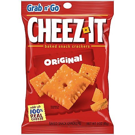 Cheez-It Cheese Crackers Baked Snack Original - 3 Oz