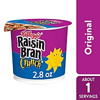 Raisin Bran Crunch Breakfast Cereal Cup Fiber Cereal Original - 2.8 Oz - Image 2