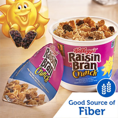 Raisin Bran Crunch Breakfast Cereal Cup Fiber Cereal Original - 2.8 Oz - Image 5