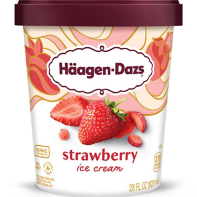 Haagen-Dazs Strawberry Ice Cream - 28 Oz - Image 2