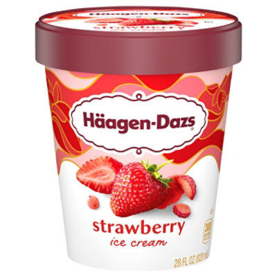 Haagen-Dazs Strawberry Ice Cream - 28 Oz - Image 1