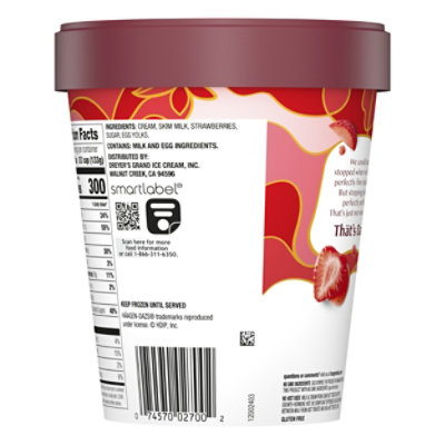Haagen-Dazs Strawberry Ice Cream - 28 Oz - Image 1