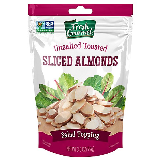 Fresh Gourmet Nut & Fruit Toppings Toasted Sliced Almonds - 3.5 Oz