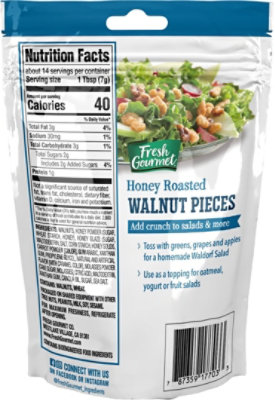 Fresh Gourmet Nut & Fruit Toppings Glazed Walnut Pieces - 3.5 Oz - Image 6