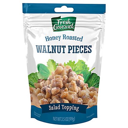 Fresh Gourmet Nut & Fruit Toppings Glazed Walnut Pieces - 3.5 Oz - Image 1
