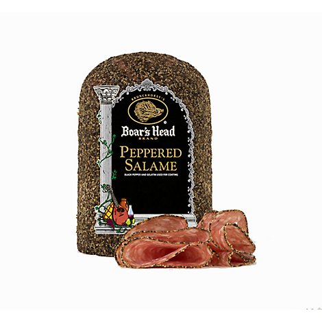 Boars Head Salami Peppered Fresh Sliced - 0.50 LB