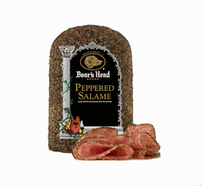 Boars Head Salami Peppered Fresh Sliced - 0.50 Lb