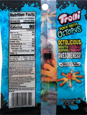 Trolli Candy Gummi Sour Brite Octupus - 4.25 Oz - Image 5