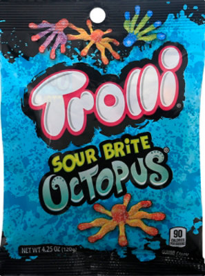 Trolli Candy Gummi Sour Brite Octupus - 4.25 Oz - Image 2